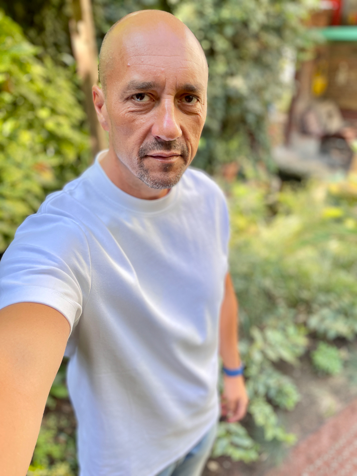 Bojan Marković in Lush Green Garden - Connecting with Nature