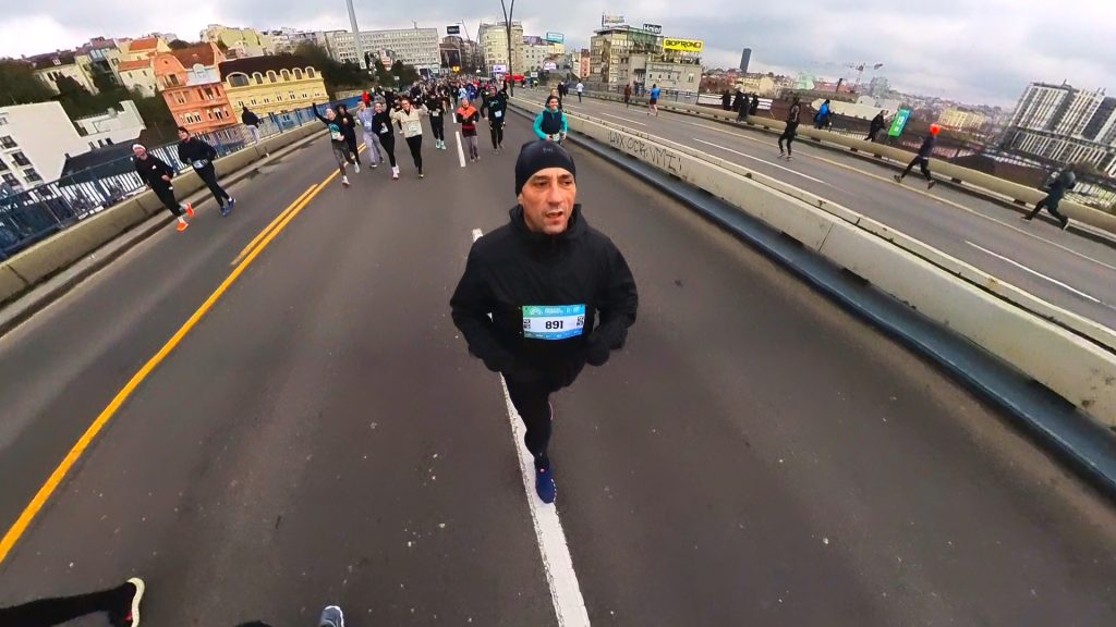 Running Across Branko Bridge at the 4th Belgrade Half Marathon
